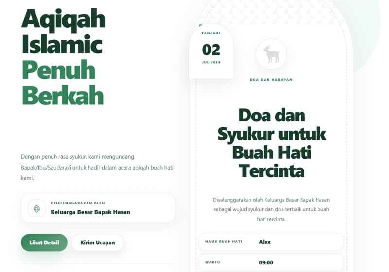 Preview Islamic Aqiqah