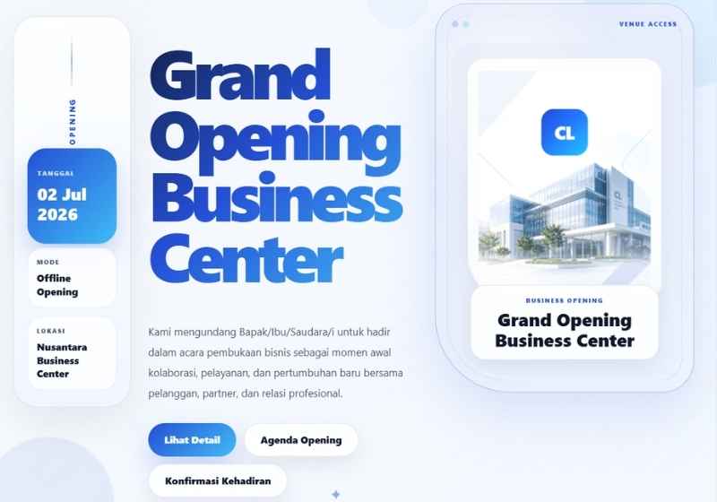 Preview Business Opening
