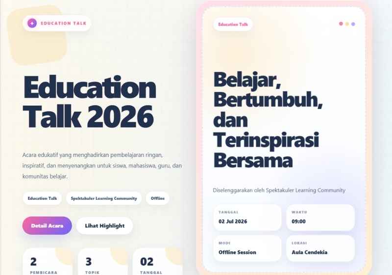 Preview Education Talk