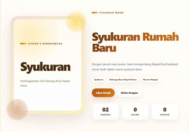 Preview Warm Syukuran